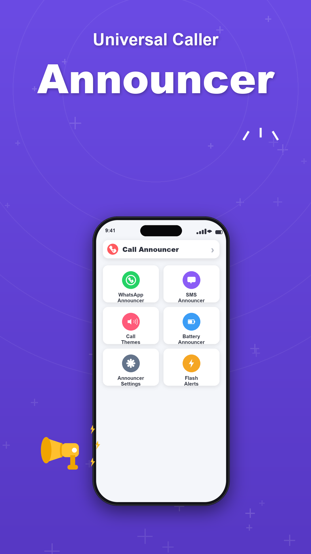 App feature screen