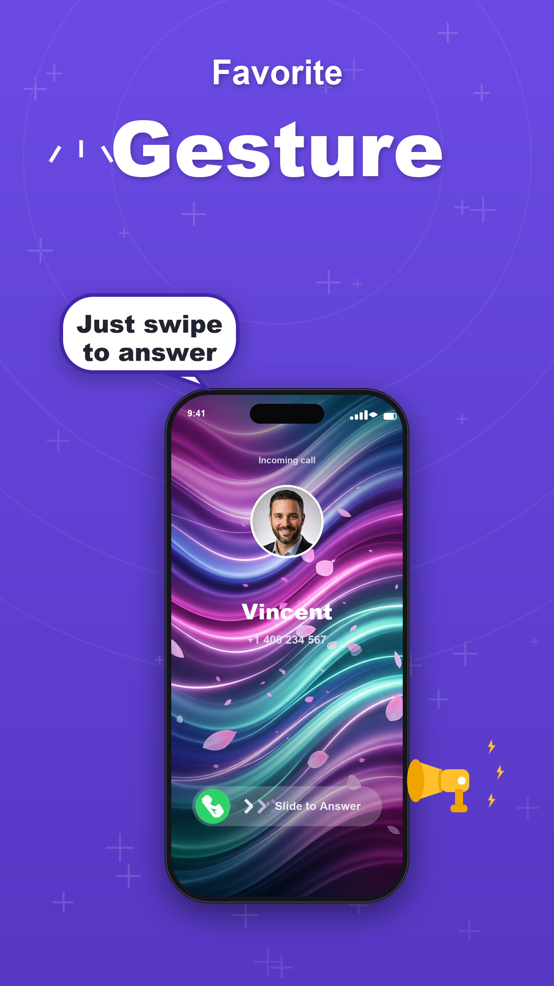 Battery announcement screen